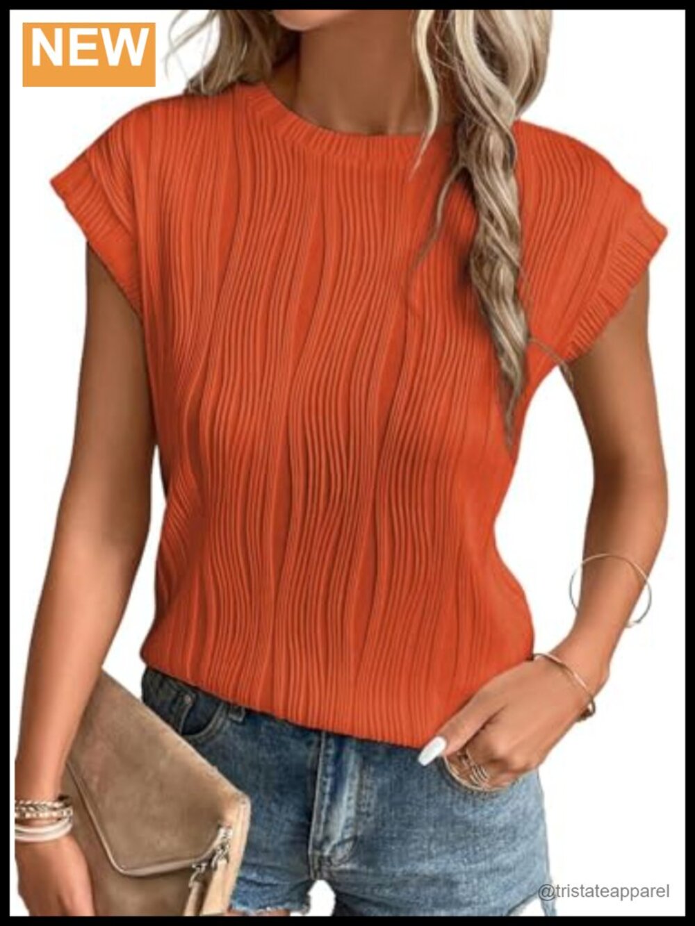 Womens Business Casual Pleated Knit Top Batwing Short Sleeve Loose Fit Blouse